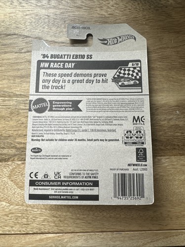 Hot Wheels ’94 Bugatti EB110 SS Purple HW Race Day 2025 #221/250 (9/10) - Picture 4 of 4