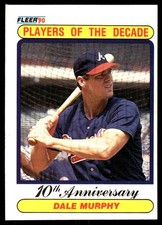 Dale Murphy 1990 Fleer #623 Atlanta Braves MLB READ FREE SHIPPING AutographDen