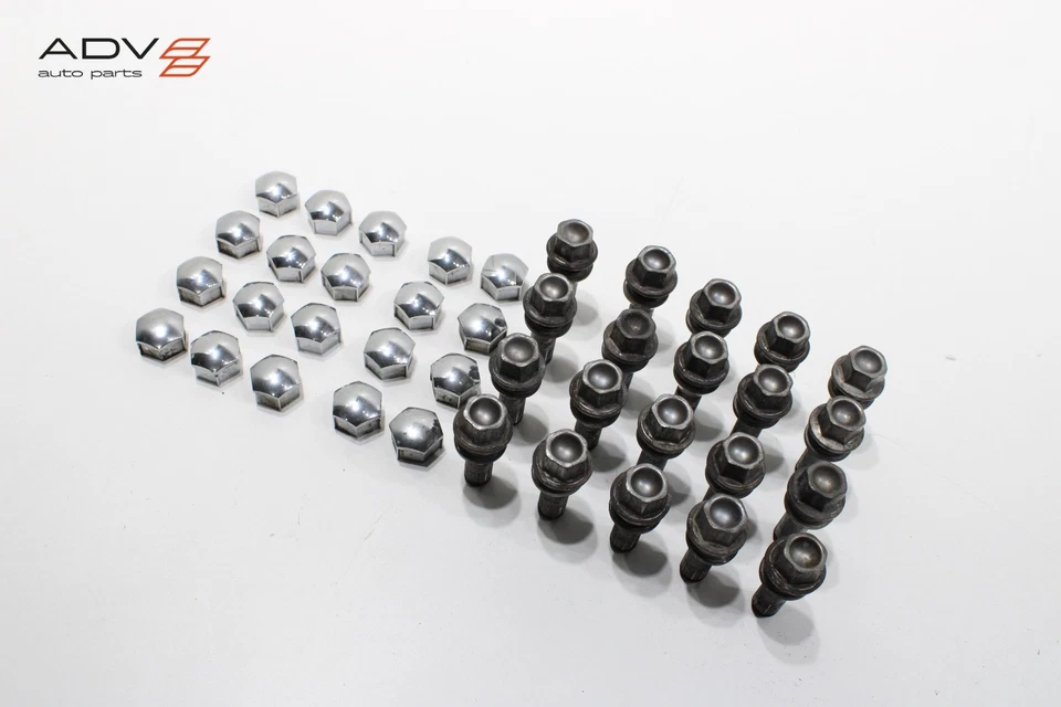 Volvo S60 2019-2025 llanta tuerca pernos pernos con tapa de cubierta OEM -juego- Foto 3 de 4