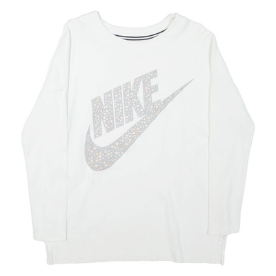 Nike Damen Sweatshirt Weiß Rundhals M