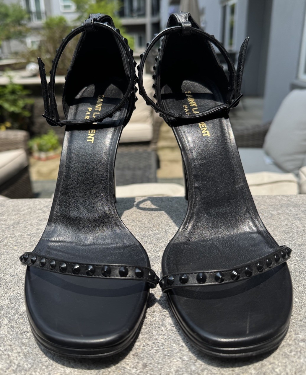 Saint Laurent tacchi alti con borchie taglia 40