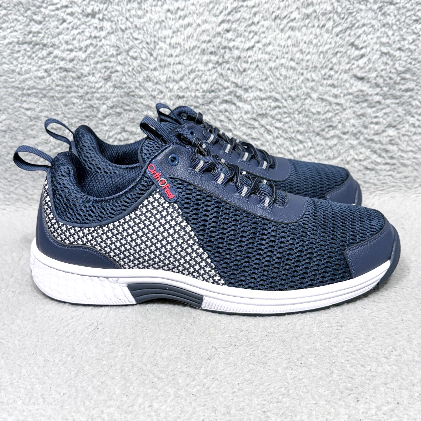 Orthofeet Edgewater Mens Size 11 Wide Athletic Shoes Sneakers Blue Comfort 616