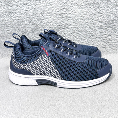 Orthofeet Edgewater Mens Size 11 Wide Athletic Shoes Sneakers Blue Comfort 616
