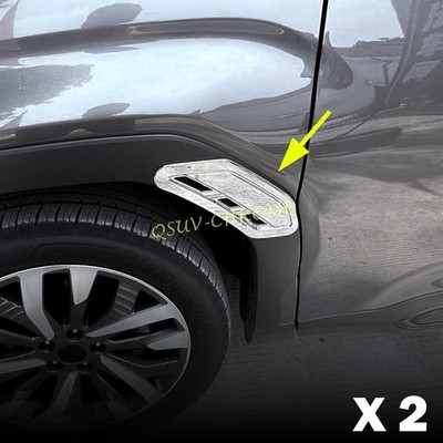Für Subaru Forester 2025 2026 Chrom Auto Seite FENDER Luft Luftauslaß Cover Saum