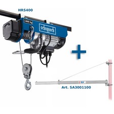 SCAFFOLD ELECTRIC LIFTING HOIST 200/400 KG SCHEPPACH HRS400 + SWING ARM 110CM