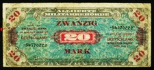 DEUTSCHLAND. 20 Mark 1944. 204d