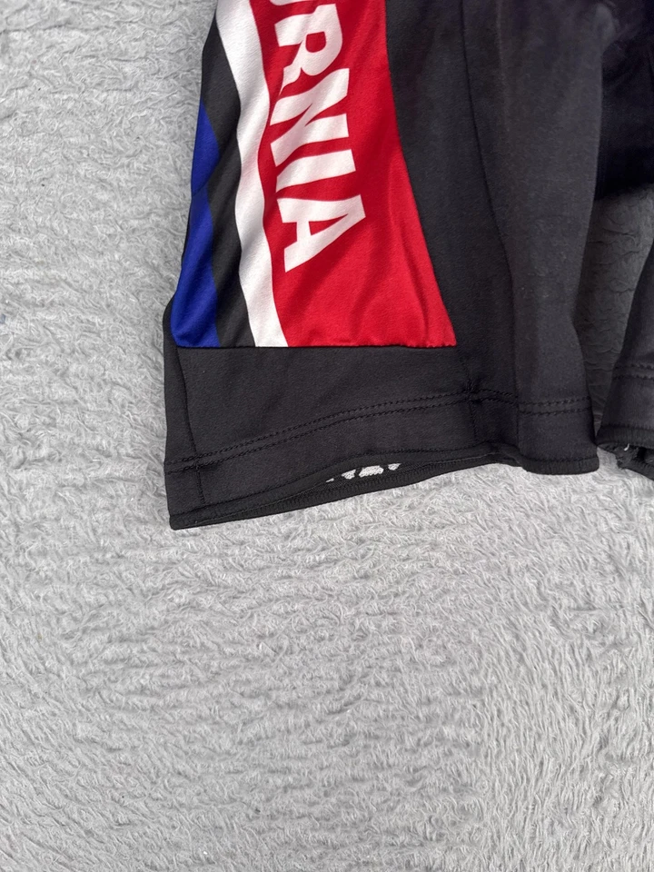 Pantalones Cortos de Ciclismo Acolchados California Republic Bicicleta California Bear Adulto Bandera Foto 3 de 4