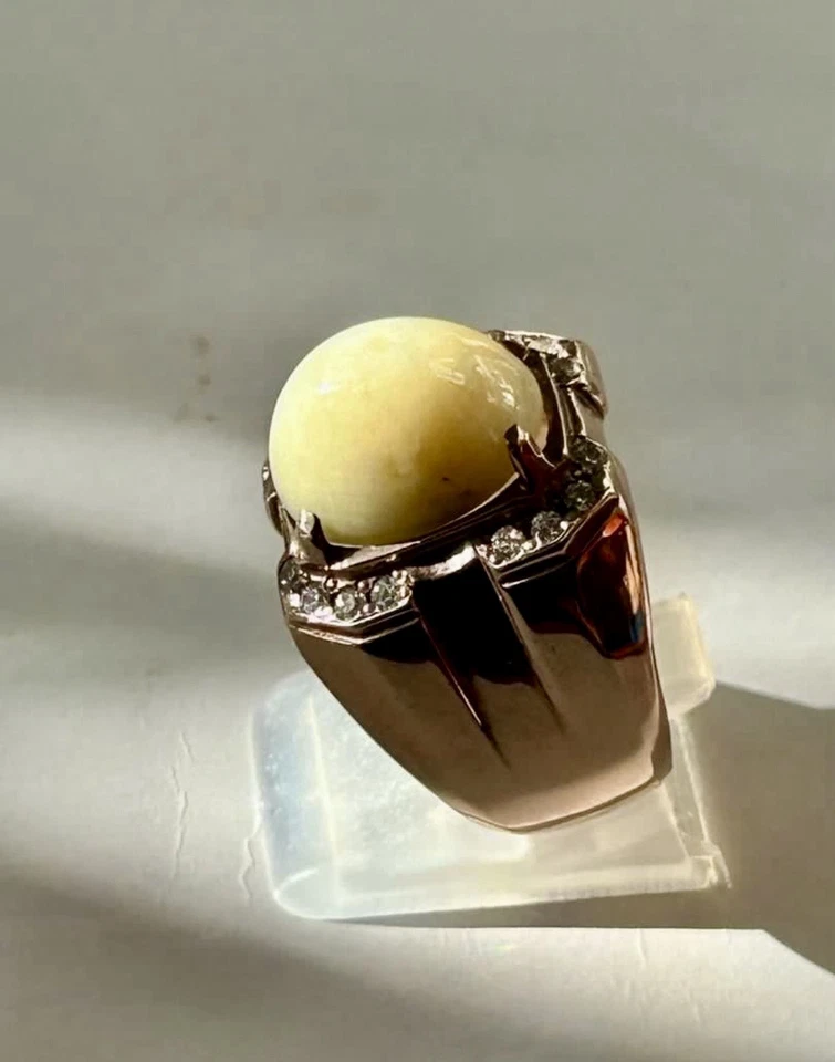 Natural Rare Sri Lankan White Ruby on Sterling Silver 980 Ring - Image 2 of 4