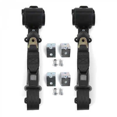AMC AMX 1967 - 1974 Standard 3pt BK Seat Kit w/Brackets-2 Belts  