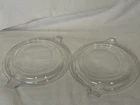 Vintage PYREX Clear Glass Replacement Lids 580-C & 681-C-13 Lot of 2