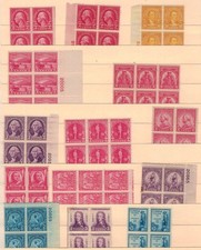 U. S vecchi blocchi 137-1 mai usati