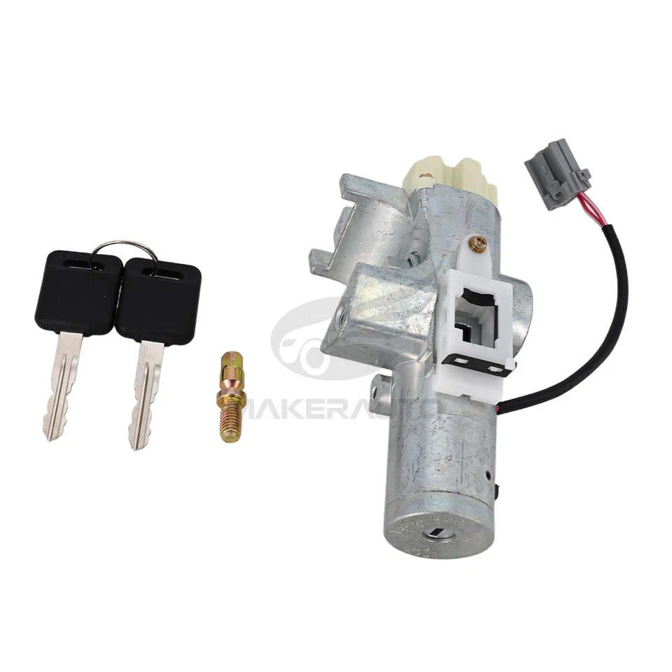 Interruptor de cilindro de bloqueo de encendido con 2 llaves para Nissan Sentra 2013-2019 automático 1,6 L 1,8 L Foto 4 de 4