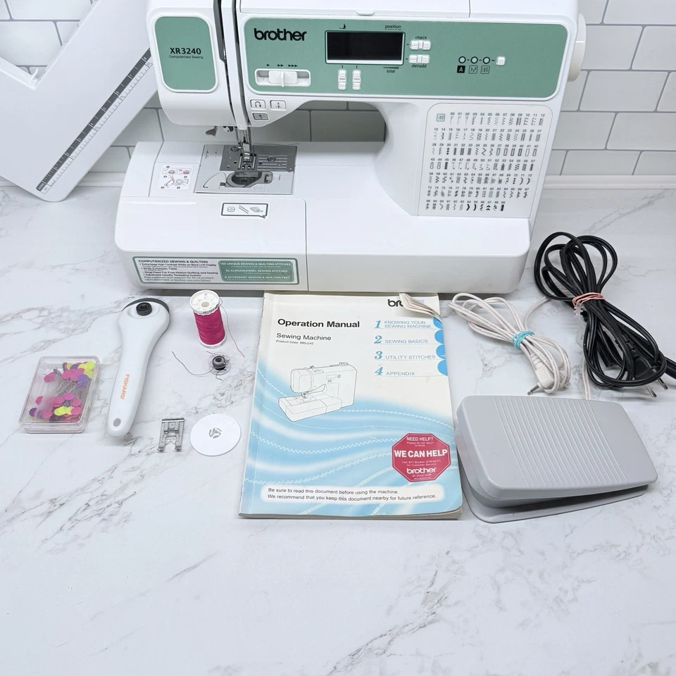 Brother XR3240 Computerized Sewing Quilting Machine w/Pedal Cord Tested Working - Image 2 of 4