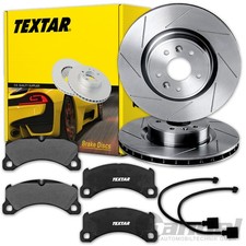TEXTAR BREMSSCHEIBEN 360mm + BELÄGE VORNE passend für PORSCHE PANAMERA 970