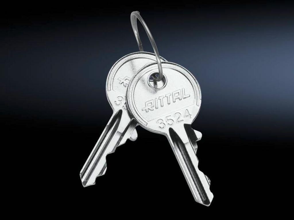 Rittal Sz 2532.000 Schaltschrankschlüssel Sicherheitsschließung Stahl 2 St. - Image 3