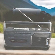 Sony CFM-140II Cassette Recorder AM/FM Radio For Parts And Repair Ships From USA