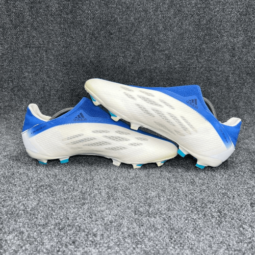 Adidas X Speedflow .3 Laceless FG Soccer Cleat Men Size 11.5 White Legacy Indigo - Picture 7 of 14