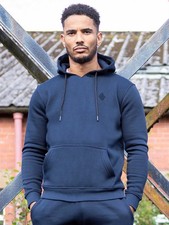 Enzo Mens Hoodie Pullover Head Coat Fleece Warm Hoody Hooded Jumper Sweatshirt