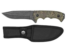Full Tang Drop Point  Blade Tactical Knife Fixed Blade Leaf Camo 9"  Knife