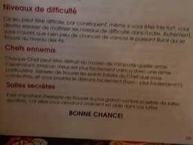 Notice manuel De Jeu Original Nintendo Nes Burai Fighter en FRA