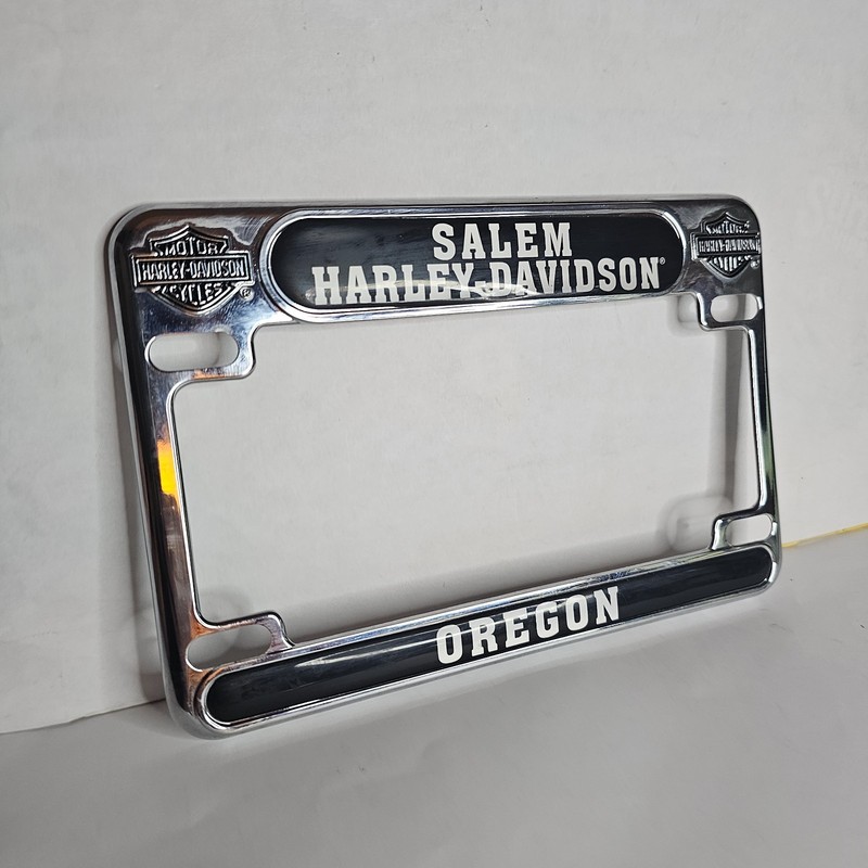 SALEM HARLEY-DAVIDSON (OREGON) LICENSE PLATE FRAME MOTORCYCLE BIKE CYCLE DEALER