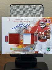 2025 Panini Immaculate Impeccable Rookie Auto Patch #ELE-JRS Jalen Royals Chiefs
