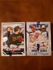 2023 Topps Chrome/Chrome Update MLB Baseball Factory Sealed Blaster Box Lot (2)