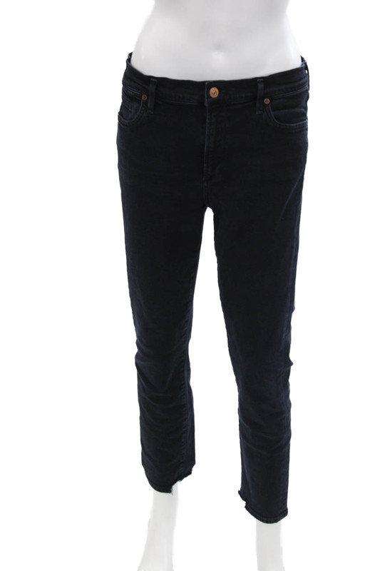 Citizens of Humanity Womens Cotton Dark Wash Zippered Skinny Jeans Blue Size 30