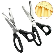 Stainless Steel Zig Zag Scissors w/ 5mm Serrated Blades for Tailoring, Textiles