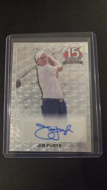 2025 Leaf 15th Anniversary NSCC Jim Furyk Auto 1/1 Silver Vinyl