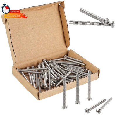 50Pcs Extra Long Outlet Screws, Electrical Wall Plate Switch and Receptacles Dev