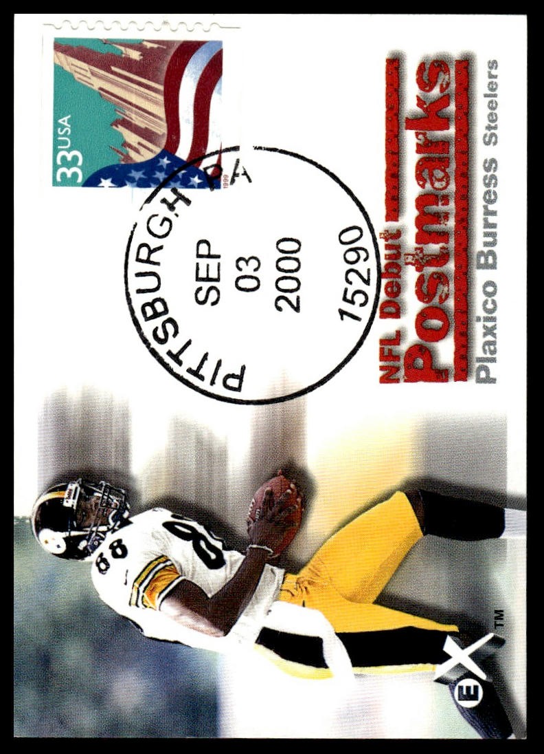 Plaxico Burress E-X NFL Debut Postmarks #5 Base