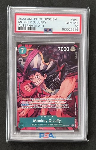 Monkey.D.Luffy (Alternate Art) graded PSA 10 for sale on eBay