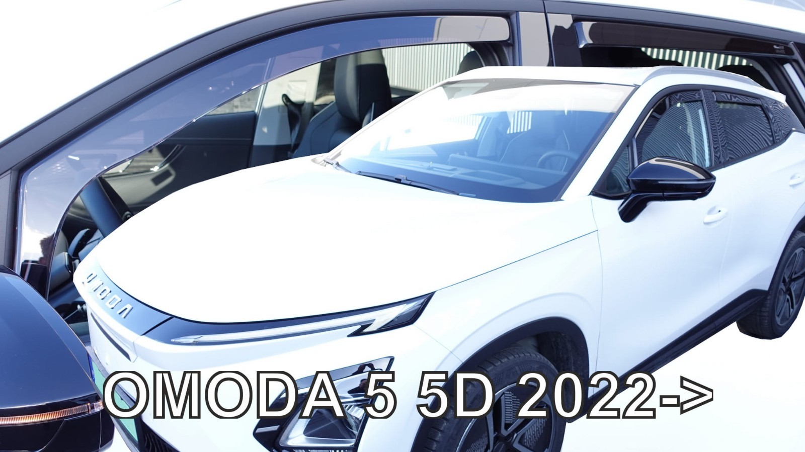 Déflecteurs d'air Omoda 5 depuis 2022 Heko - Lot de 4 pièces pour vitres de voiture 5 portes