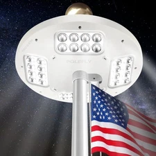 36 LED Solar Flag Pole Light, 1500 Lumen Waterproof Dusk to Dawn Auto On | Off