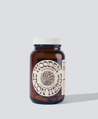 Wooden Spoon Herbs Brain Bloom Cognitive Support 60 Caps Exp 07/29