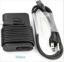 100Pack Genuine Dell 65W USB C Adapter Charger 2YK0F XPS12 9250 2-in-1 LA65NM170