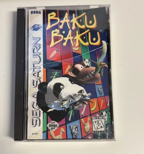 Baku Baku Sega Saturn Video Game CIB Complete Tested