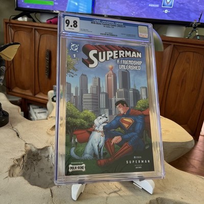 Superman Krypton #1 CGC 9.8 - Rare MilkBone Mail Away Promo Friendship Unleashed