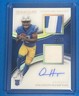 2025 Immaculate Omarion Hampton Rc Dual Patch Auto #ED 15/25 Gold Chargers