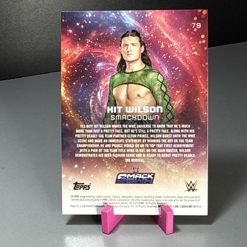 2025 Topps WWE Universe Kit Wilson Flare Parallel - Picture 6 of 7