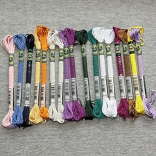 DMC Mouline Satin Embroidery Thread Lot Of 17 Skeins Variety Of Colors New