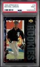 Michael Jordan 1994 Upper Deck Star Chicago White Sox Baseball Card #19 PSA 9