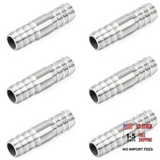 304 Stainless Steel Hose Barb Fittings Union Hose 1" Barb Splicer Mender