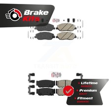 Front Ceramic Rear Semi-Metallic Disc Brake Pads Kit For 2006-2006 Kia Sedona