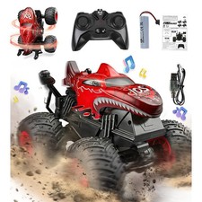 Monster Truck Toys - Remote Control Monster Truck with Light  Music, Dinosau...