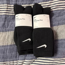 Nike Everyday Plus Cushion Crew Socks for Men, Black - 6 Pack