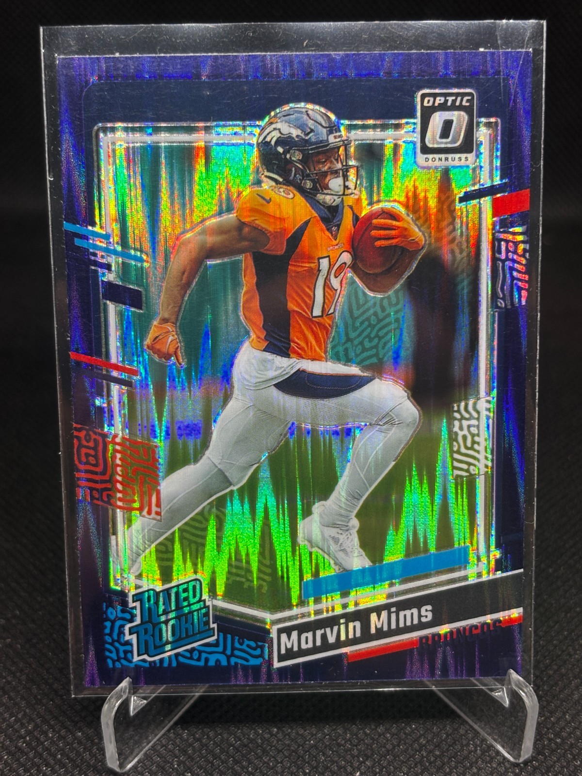 Marvin Mims Panini Donruss Optic #231 Purple Shock