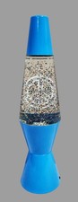 Vortex LAVA Lamp Muli-Colored Swirling Glitter Peace Sign-10.5" Tall
