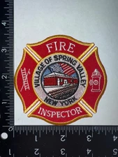 Village of Spring Valley Fire Dept Patch New York NY Obsolete Collectible